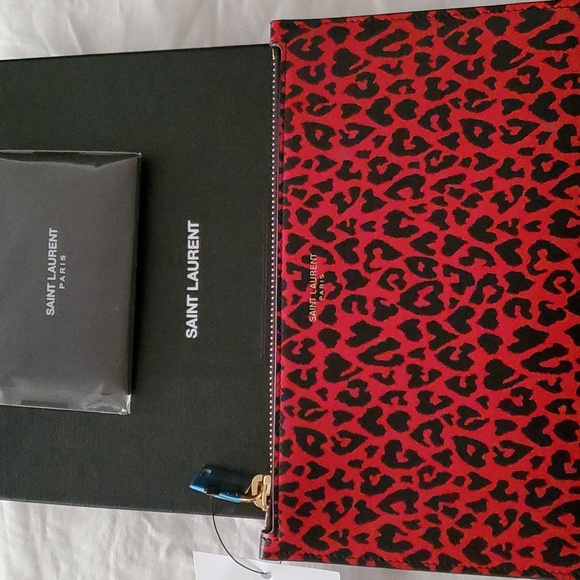 Authentic Saint Laurent Fiesta Pouch Anthony Vaccarello Collection - Picture 1 of 7